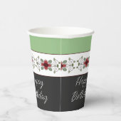 Stijlvol zwart en wit papieren bekers (Rechts)