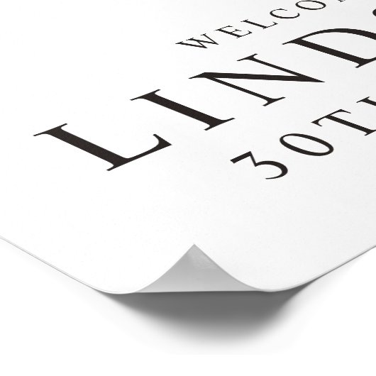 Stijlvol, zwart en wit poster (Hoek)