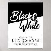 Stijlvol, zwart en wit poster (Voorkant)