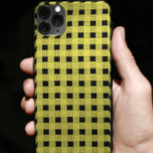 Stijlvol zwart & geel dambordpatroon Case-Mate iPhone case