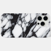 Stijlvol zwart grijs wit marmeren golven art patro Case-Mate iPhone case (Achterkant (horizontaal))