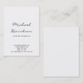 Stijlvol zwart grijs zwart Visitekaartje (Voorkant / Achterkant)