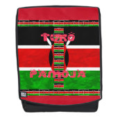 Stijlvol zwart groen schild Hakuna Matata Rugtassen (Voorkant)