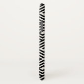 Stijlvol zwart Latijn Grieks sleutelmonogram Case-Mate iPhone Case (Achterkant / rechts)