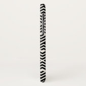 Stijlvol zwart Latijn Grieks sleutelmonogram Case-Mate iPhone Case (Achterkant/links)