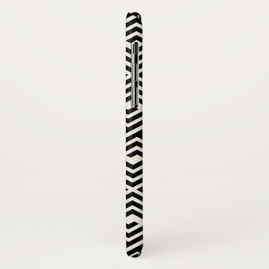 Stijlvol zwart Latijn Grieks sleutelmonogram Case-Mate iPhone Case (Achterkant/links)