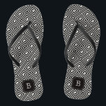 Stijlvol zwart Latijn Grieks sleutelmonogram Teenslippers<br><div class="desc">Ontworpen door: fat*fa*tin. Eenvoudig aan te passen met uw eigen tekst,  foto of afbeelding. Voor douaneverzoeken,  te contacteren gelieve vet*fa*tin direct. Aangepaste kosten zijn van toepassing op www.zazzle.com/fat_fa_tin www.zazzle.com/color_therapy www.zazzle.com/fatfatin_blue_knot www.zazzle.com/fatfatin_red_knot www.zazzle.com/fatfatin_box www.zazzle.com/fatfatin_ink</div>