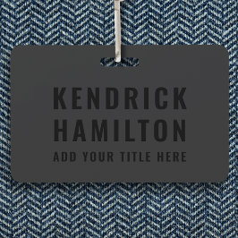 Stijlvol, zwart-out, modern, eenvoudig badge