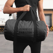 Stijlvol, zwart-out, modern, eenvoudig plunjezak