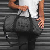 Stijlvol, zwart-out, modern, eenvoudig plunjezak