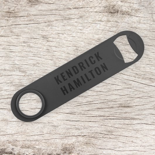 Stijlvol, zwart-out, modern, eenvoudig speed flessenopener