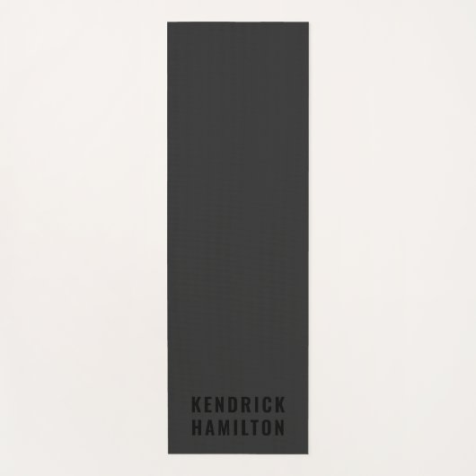 Stijlvol, zwart-out, modern, eenvoudig yogamat (Voorkant)