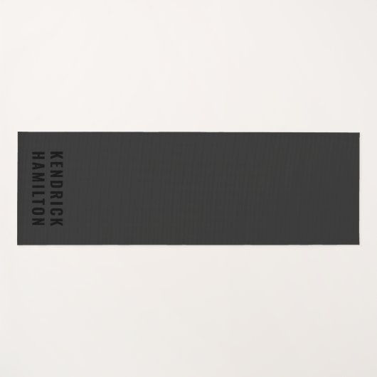 Stijlvol, zwart-out, modern, eenvoudig yogamat (Voorkant (horizontaal))