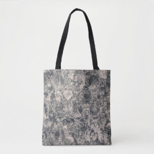 Stijlvol zwart Parijs toile ontwerp Tote Bag
