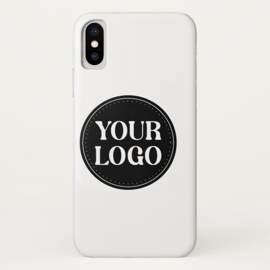 Stijlvol zwart QR-code ontwerp | Elegant merk Case-Mate iPhone Case (Achterkant)