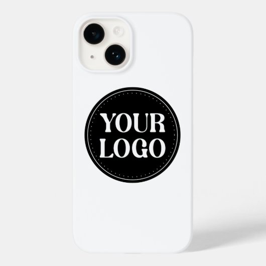Stijlvol zwart QR-code ontwerp | Elegant merk Case-Mate iPhone Case (Achterkant)