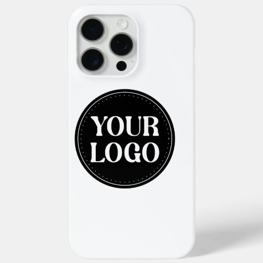 Stijlvol zwart QR-code ontwerp | Elegant merk Case-Mate iPhone Case (Achterkant)