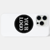 Stijlvol zwart QR-code ontwerp | Elegant merk Case-Mate iPhone Case (Achterkant (horizontaal))