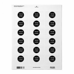 Stijlvol zwart QR-code ontwerp   Elegant merk Etiket