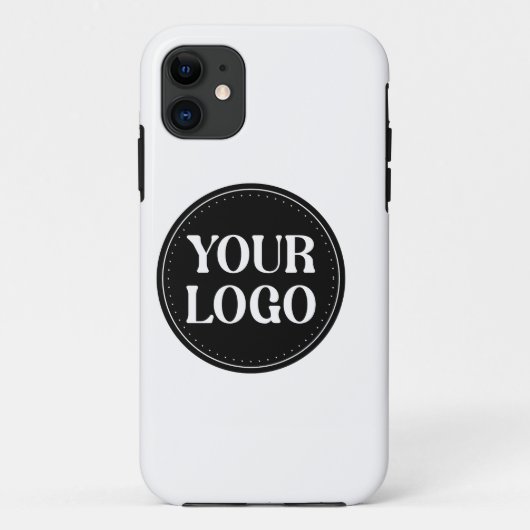 Stijlvol zwart QR-codeontwerp | Elegant merk Case-Mate iPhone Case (Achterkant)