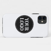 Stijlvol zwart QR-codeontwerp | Elegant merk Case-Mate iPhone Case (Achterkant (horizontaal))