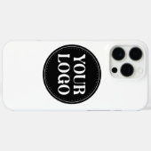 Stijlvol zwart QR-codeontwerp | Elegant merk Case-Mate iPhone Case (Achterkant (horizontaal))