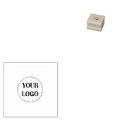 Stijlvol zwart QR-codeontwerp | Elegant merk Rubberstempel (Gestempeld)