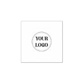 Stijlvol zwart QR-codeontwerp | Elegant merk Rubberstempel (Afrduk)