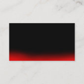 Stijlvol zwart rood elegant Visitekaartje (Achterkant)
