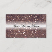 Stijlvol zwart Roos Gold Sparking Glitter Luxury Visitekaartje (Voorkant)