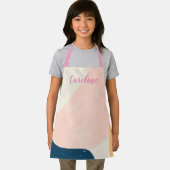 Stijlvol zwart roze Abstract patroon aanpassen Schort (Insitu)