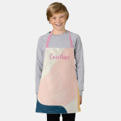 Stijlvol zwart roze Abstract patroon aanpassen Schort (Gedragen)