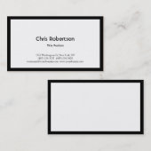 Stijlvol zwart Visitekaartje met zwarte tinten (Voorkant / Achterkant)