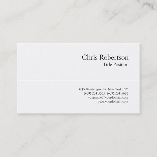 Stijlvol zwart Visitekaartje met zwarte tinten (Voorkant)