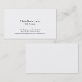 Stijlvol zwart Visitekaartje met zwarte tinten (Voorkant / Achterkant)