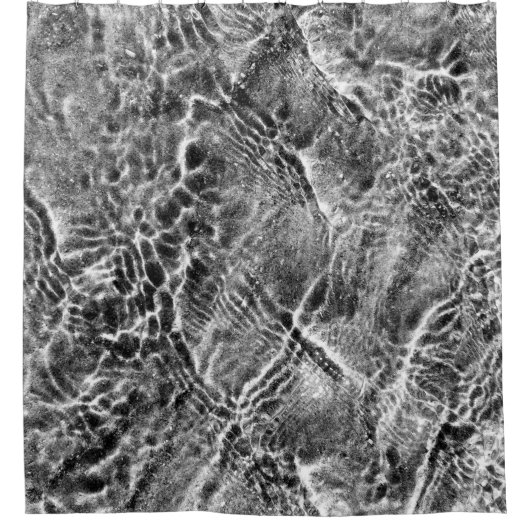 Stijlvol zwart-wit abstract patroon douchegordijn (Voorkant)