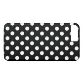 Stijlvol zwart-wit Big Polka Dots Pattern Case-Mate iPhone Case (Achterkant (Horizontaal))