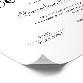 Stijlvol zwart-wit certificaat voltooiing logo poster (Hoek)