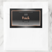 Stijlvol zwart-wit etiket Lijst Logo (Tas)