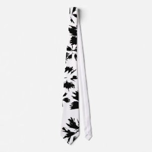 Stijlvol zwart-wit Floral patroon. Stropdas
