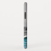 Stijlvol zwart-wit fotobeeldscherm Retro Case-Mate iPhone Case (Achterkant/rechts)