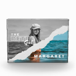 Stijlvol zwart-wit fotobeeldscherm Retro Fotoblokken