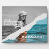 Stijlvol zwart-wit fotobeeldscherm Retro Fotoplaat (Voorkant)