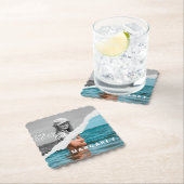 Stijlvol zwart-wit fotobeeldscherm Retro Kartonnen Onderzetters (Insitu)