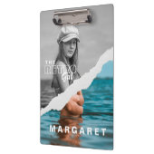 Stijlvol zwart-wit fotobeeldscherm Retro Klembord (Links)