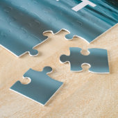 Stijlvol zwart-wit fotobeeldscherm Retro Legpuzzel (Zijkant)