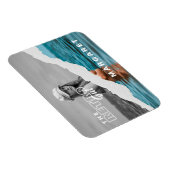 Stijlvol zwart-wit fotobeeldscherm Retro Magneet (Rechterzijde)