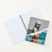 Stijlvol zwart-wit fotobeeldscherm Retro Notitieboek (Binnen)