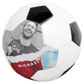 Stijlvol zwart-wit fotobeeldscherm Retro Voetbal (Drie kwart)