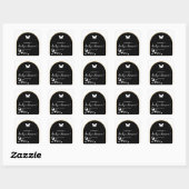 Stijlvol zwart-wit genderneutraal Baby shower Vierkante Sticker (Vel)
